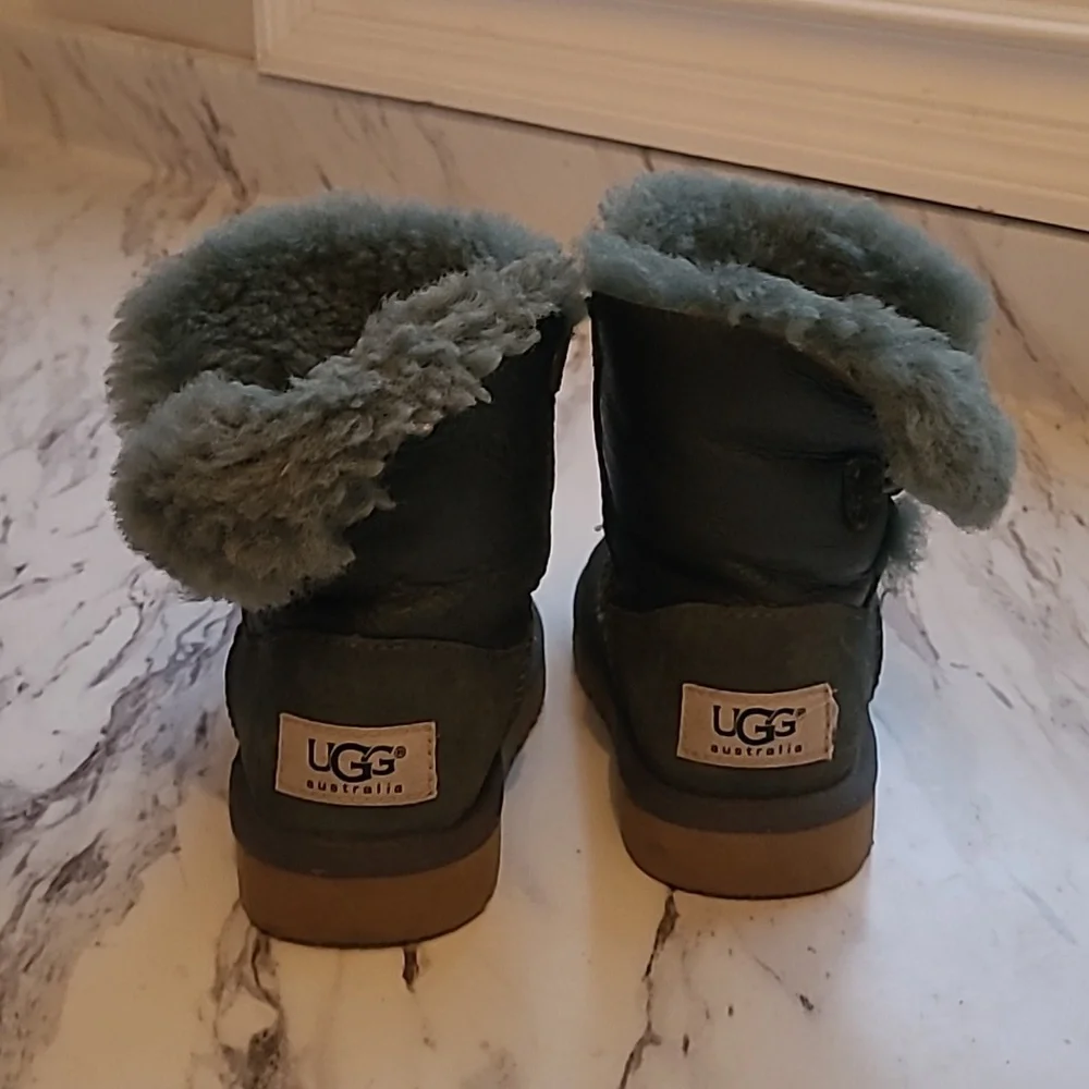 UGG Dark Green Shearling Boots